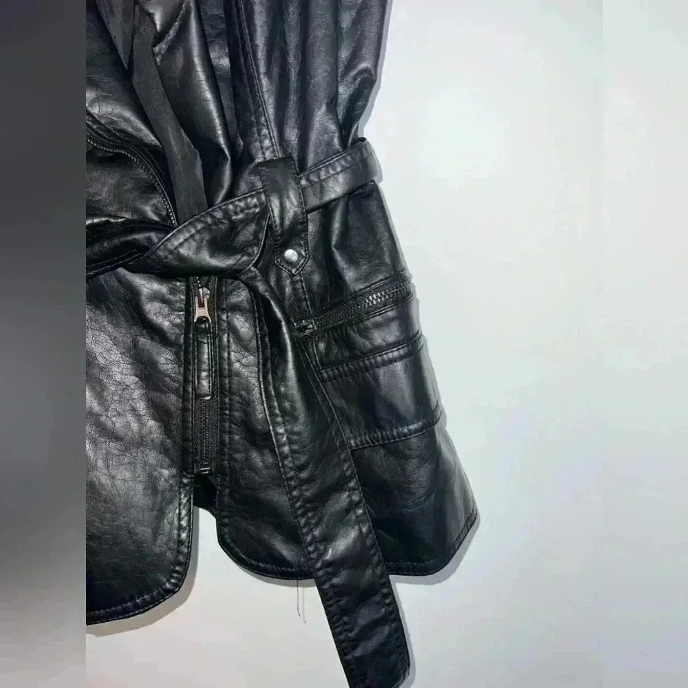 vintage therapy leather vest small - Picture 2 of 13